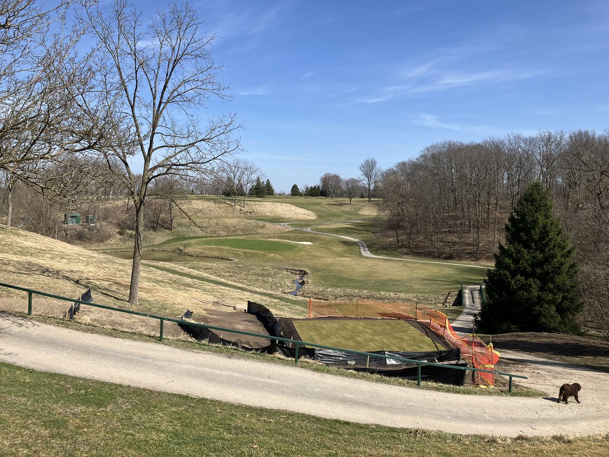 # 12 forward tee enlargement almost complete @stcgcc Awesome work by Andy and Rob this spring.