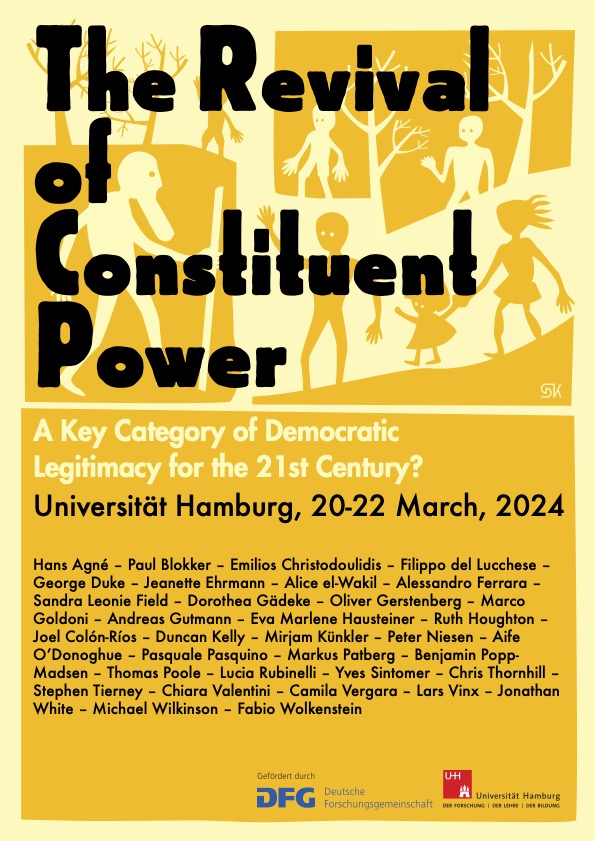 Looking very much forward to present a draft chapter on 'Radical Democracy and Constituent Power' at this super interesting conference next week.