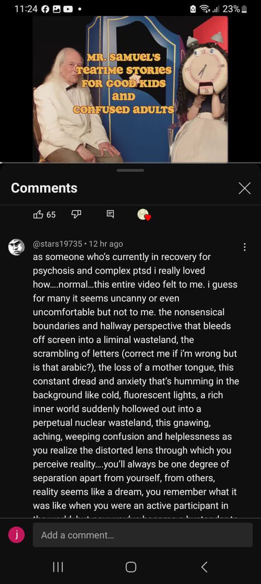 ajaaayna's tweet photo. @YouTube @TeamYouTube here is one of the comments received on the video before it got marked to be for kids. The team at Mr Samuel and Friends urge you to reconsider your decision! https://t.co/m0HEYCfOwm