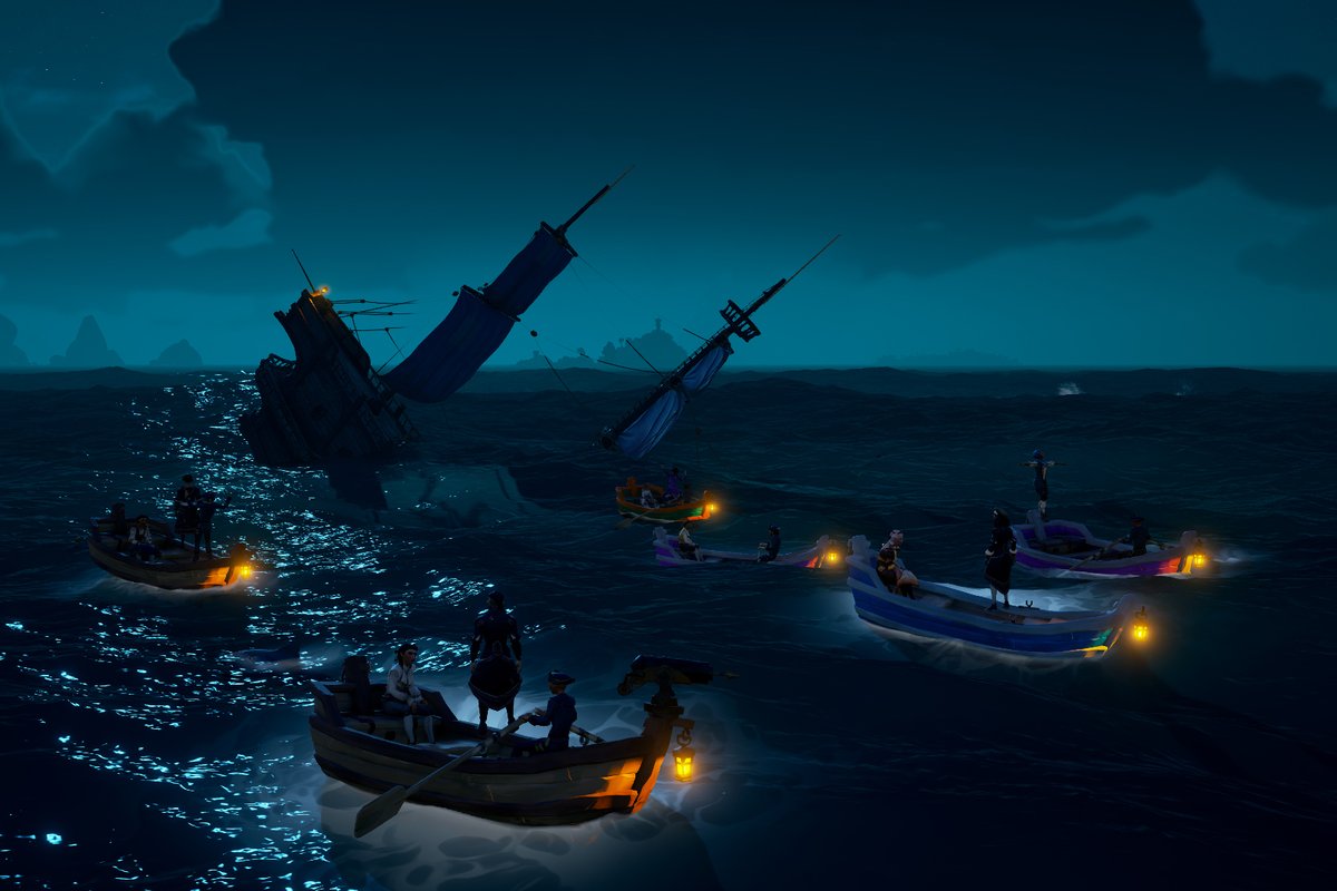 The Titanic was called 'the ship of dreams'. And it was. It really was.

#SoTShot Theme: Radical Rowboats
#SeaOfThieves <a href="/SeaOfThieves/">Sea of Thieves</a>