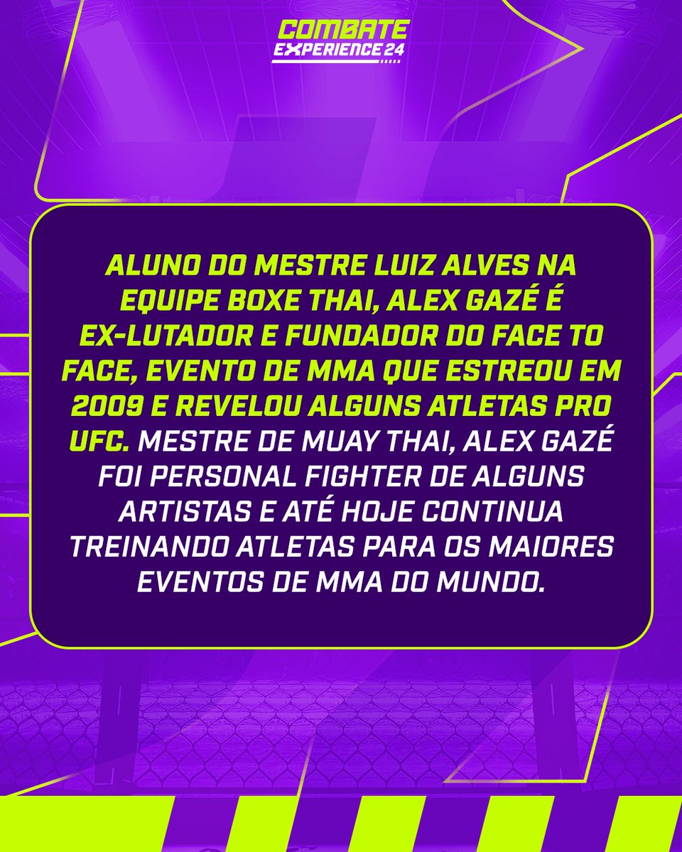 combate's tweet photo. Sábado (16) você vai ter a oportunidade de treinar Muay Thai com Alex Gazé!

Não dá pra perder essa, combatente! Acesse https://t.co/VjqaeahfL9 e faça sua inscrição!

#Combate #CombateExperience #AlexGaze https://t.co/CfEOdnvw7P