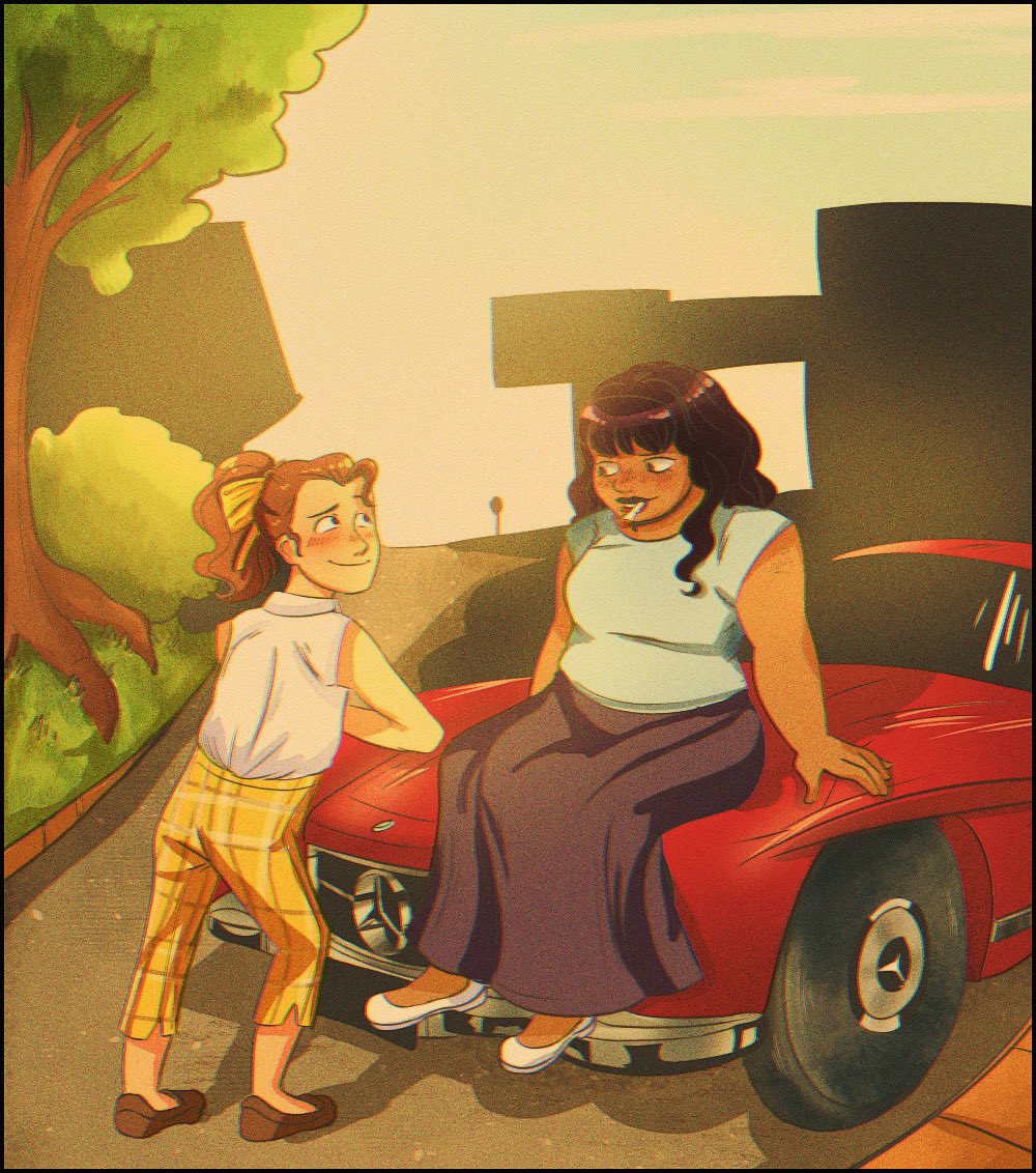 this took forever bc the bloody car was a struggle Lmfao - 1950s luaggie au ;p

#luaggie #theloudhouse #theloudhousefanart #luanxmaggie #maggiexluan #luanloud #luanloudfanart #tlh #tlhfanart