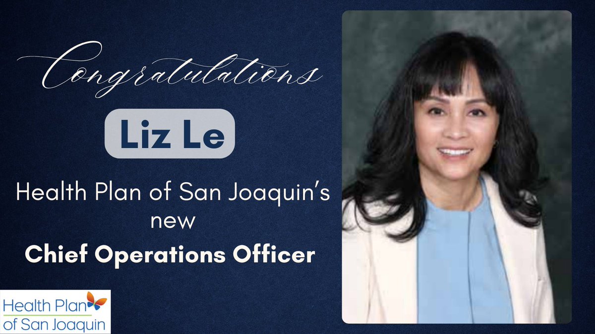 Join us in congratulating @HPofSanJoaquin’s new Chief Operations Officer Liz Le. We look forward to her leadership and wealth of expertise. Read more on page 10: bit.ly/3OYmqRo