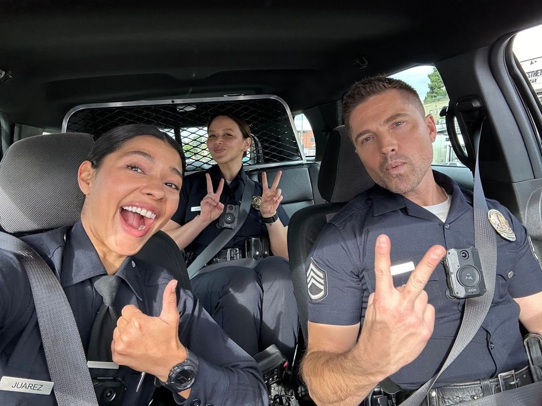 One of my favorite trios from The Rookie😁 #TimBradford #LucyChen #CelinaJuarez #TheRookie 3/12/24