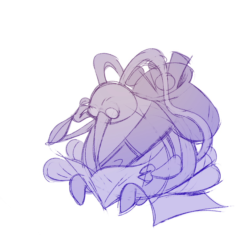 thetrashppl's tweet photo. still playing it but i love the grubs so much u don't know. u don't understand #hollowknight #cornifer https://t.co/VF1iHgxhcr