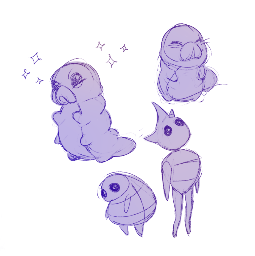 thetrashppl's tweet photo. still playing it but i love the grubs so much u don't know. u don't understand #hollowknight #cornifer https://t.co/VF1iHgxhcr