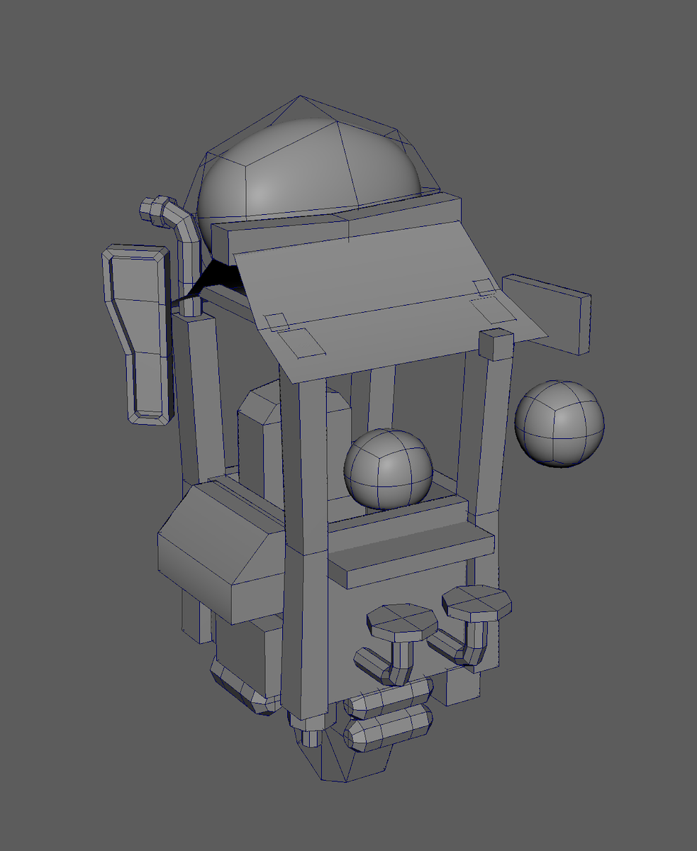 Rockman_3D's tweet photo. Blockout vs Final Render 🍜 https://t.co/RvKejoDsEE