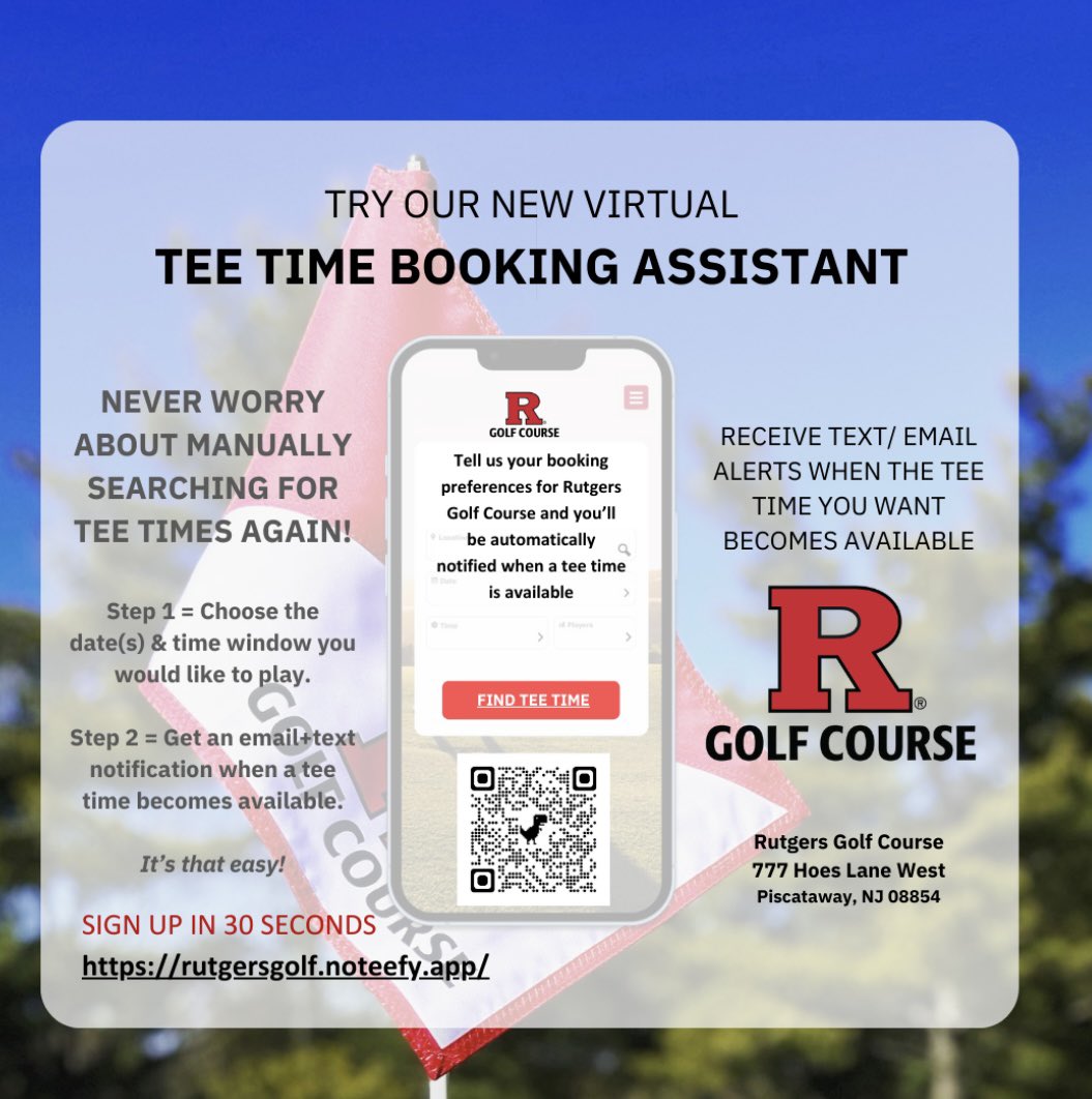 Opening March 23! Sign up for tee time alerts now!