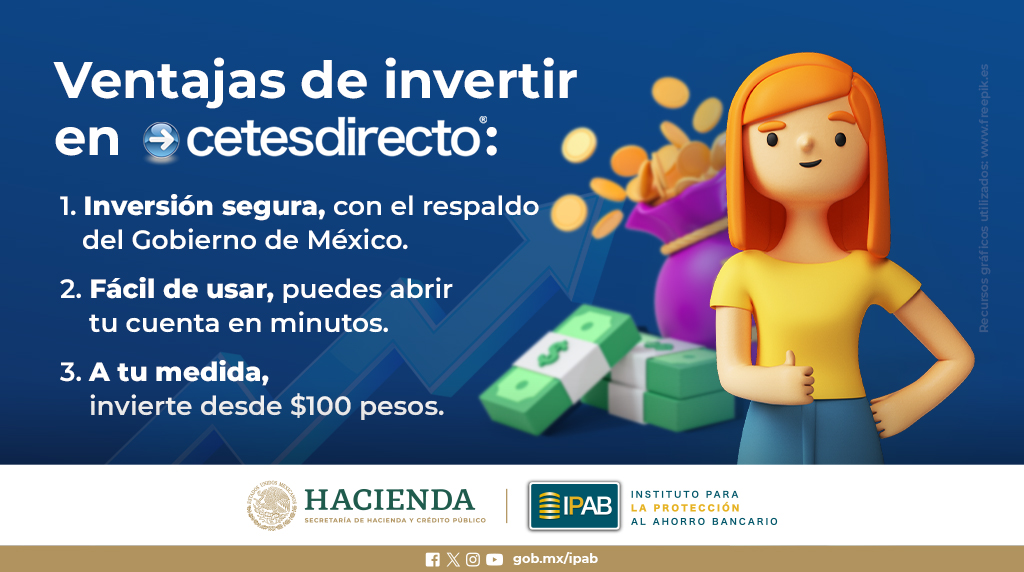 IPAB_mx's tweet photo. ¡No esperes más, únete a la familia de inversionistas de @cetesdirecto y prepárate para cosechar los frutos de tus ahorros! 💰💰💰
#InvierteEnGrande #CetesDirecto #DineroCreciendo #InversionesDivertidas #NosVamosALaLuna 🚀🌕 https://t.co/yhlizDY7BV