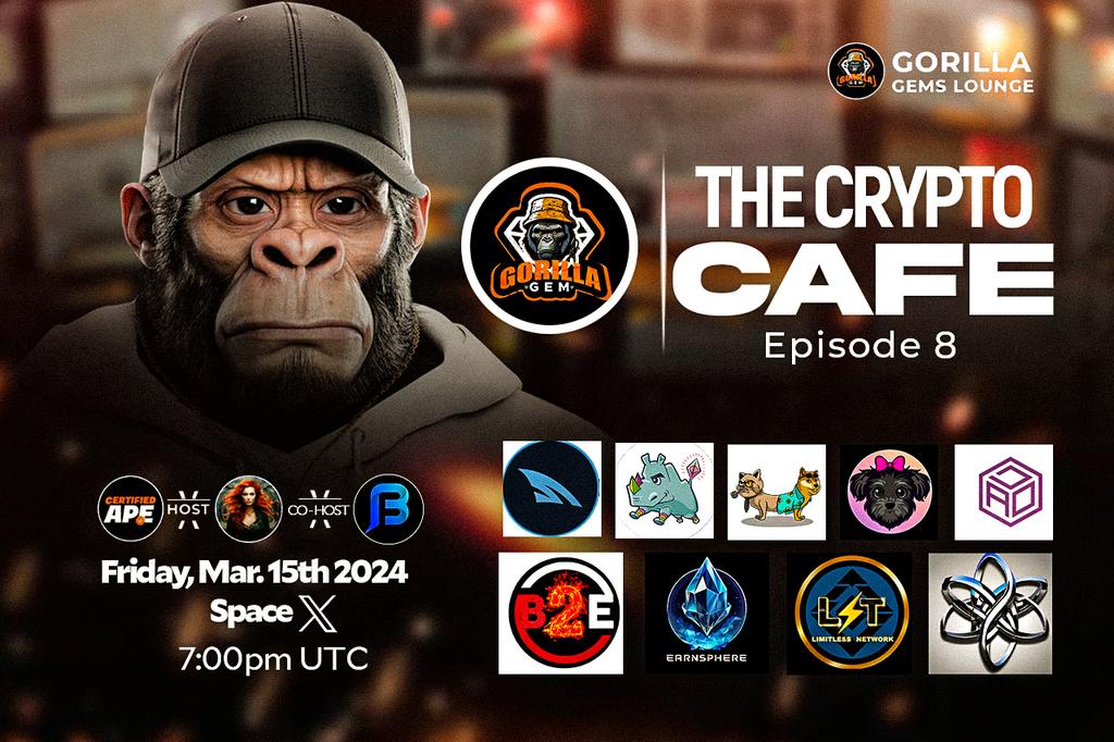 Meet the final lineup of Crypto Cafe Ep8 

Add this to your history book- The Incredible Lineup in History!
We have @RaidSharks 
We have @LeslieToken 
We have @CatDogeETH 
We have @myracoinonsol 
We have @DefiAllOddsEth 
We have @BURN2EARNCOIN 
We have @earn_eco 
We have…