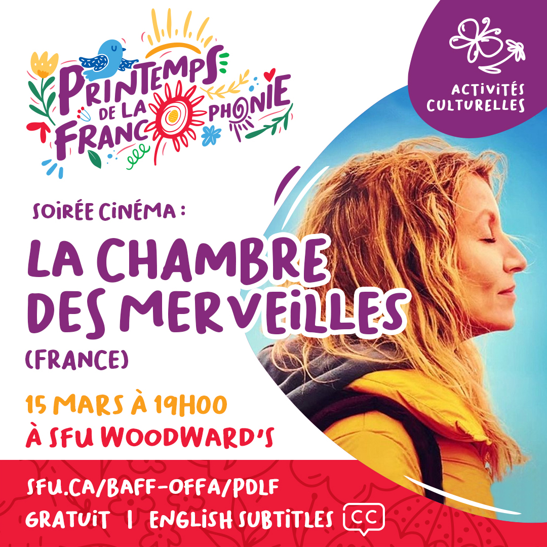 FedeFrancoCB's tweet photo. 🎬 Réservez vos places pour la soirée cinéma le 15 mars à 19h 🎬 https://t.co/Z95AztUnA3
Programmation Printemps de la francophonie : https://t.co/ZxyGffmRpC
#moisdelafrancophonie #ffcb @FondDialogue #frcb #RVF2024 #francophonie #RVFranco @BAFF_SFU @RVCQF_FilmFest https://t.co/xA8qq0NWWD