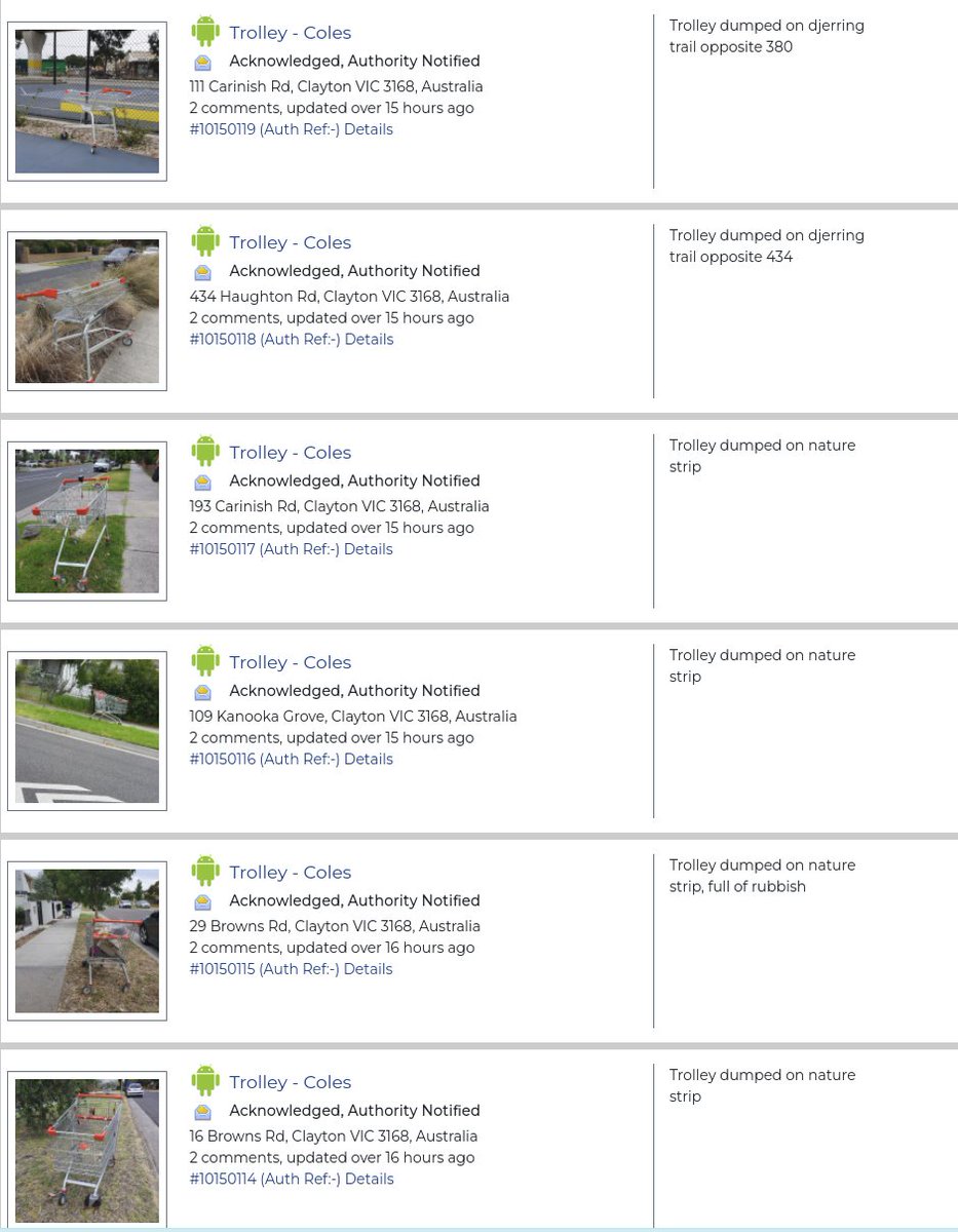 ajft's tweet photo. @Coles 12 more logged on the ride home yesterday.  All logged in NeatStreets, all confirmed as passed through to TrolleyTracker &amp; coles https://t.co/9wiMZcum3r