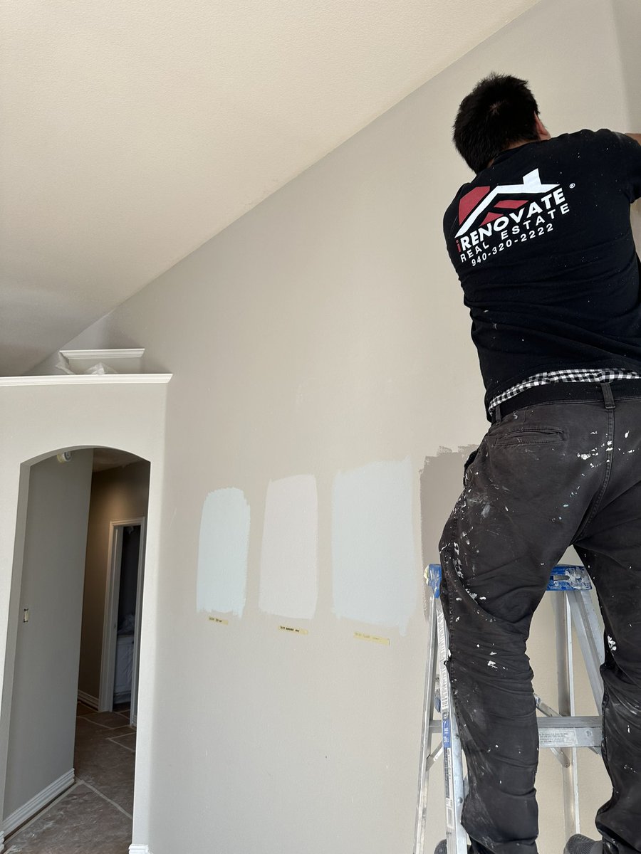 marlonAllen1405's tweet image. Painting in progress… 🤓 #irenovaterealestate #dfwcontractor #homepainting