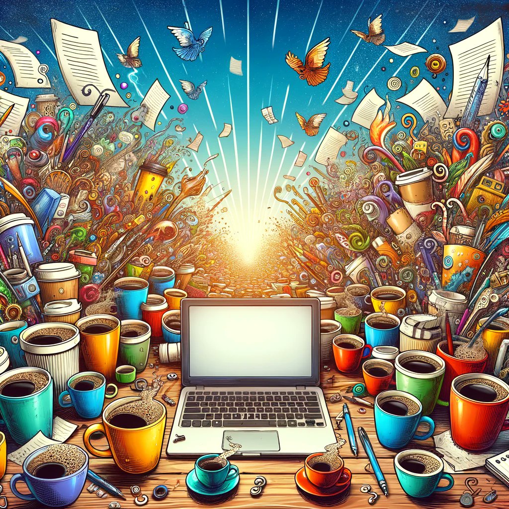 Sweetwaterreads's tweet photo. Endless coffee cups, a blinking cursor that's seen too much, and characters who won't do as they're told. Just another day in the #AuthorLife! 📚✍️ Are you with me, #WritingCommunity? #AmWriting #BookLovers" https://t.co/qNvC9GhqsO