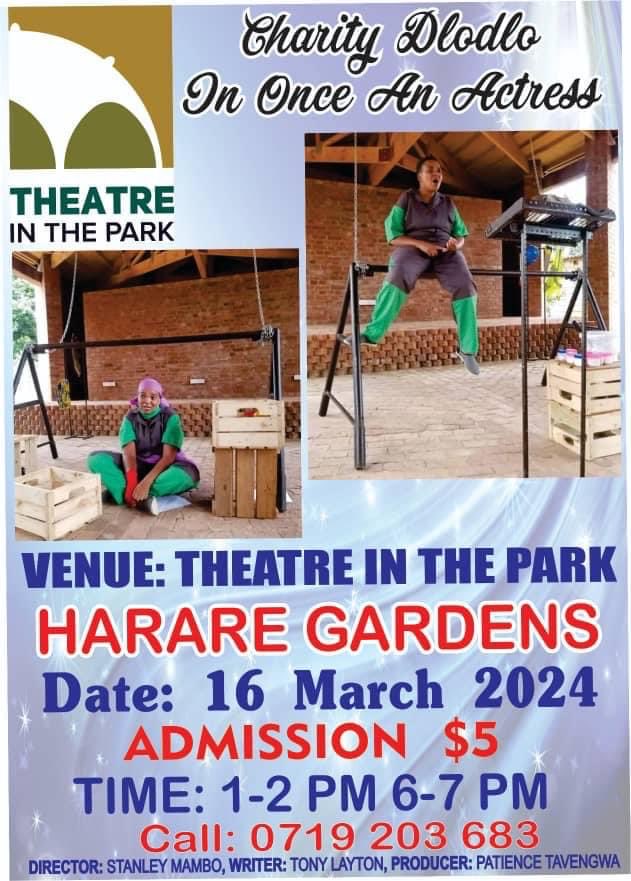 Charity Dlodlo’s #OnceanActress"* is back by popular demand this woman’s month !! <a href="/TheatreHarare/">Theatre in the Park Harare</a> 
#16thMarch2024 at 6pm.* 
*A powerful and thought-provoking exploration of gender inequality told through the eyes of a young actress. 
#PowerAbuseResilience
