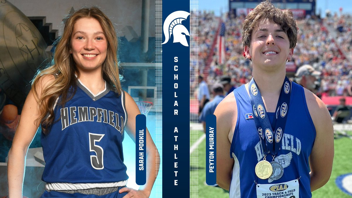 Congratulations to Hempfield Area senior student-athletes Sarah Podkul (Volleyball, Basketball, &amp; Softball) and Peyton Murray (Indoor and Outdoor Track &amp; Field) for being recognized as Westmoreland County Scholar Athlete nominees!
