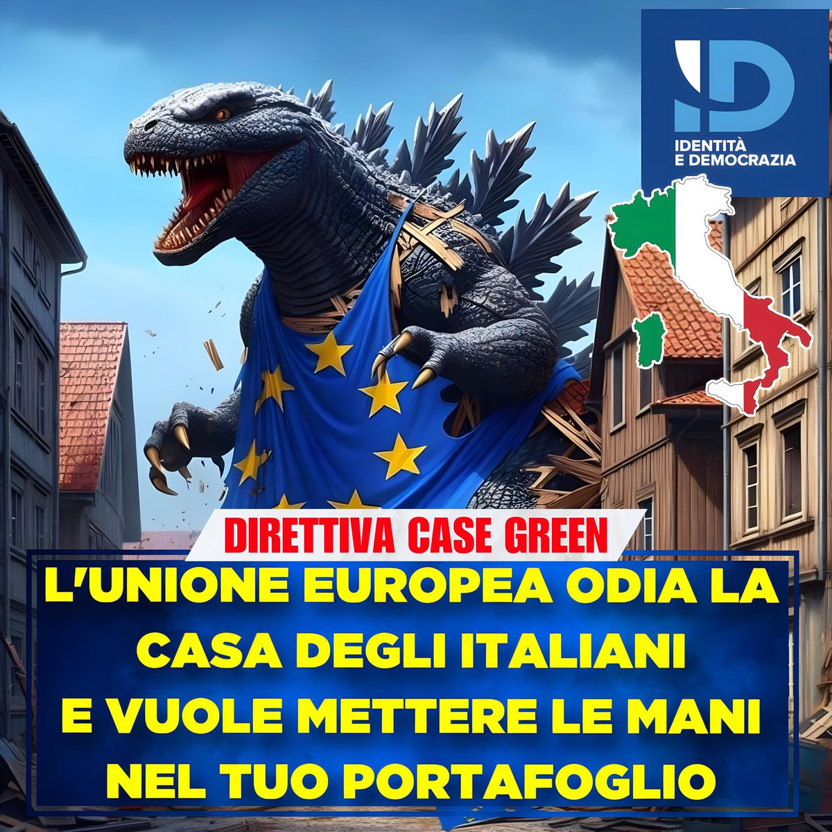 La Lega ha respinto con fierezza questa mossa e continuerà a lottare per difendere gli interessi degli italiani. È urgente cambiare rotta e scartare questa direttiva, mandando al diavolo la sinistra e portando a Bruxelles una nuova maggioranza di centrodestra! #direttivagreen