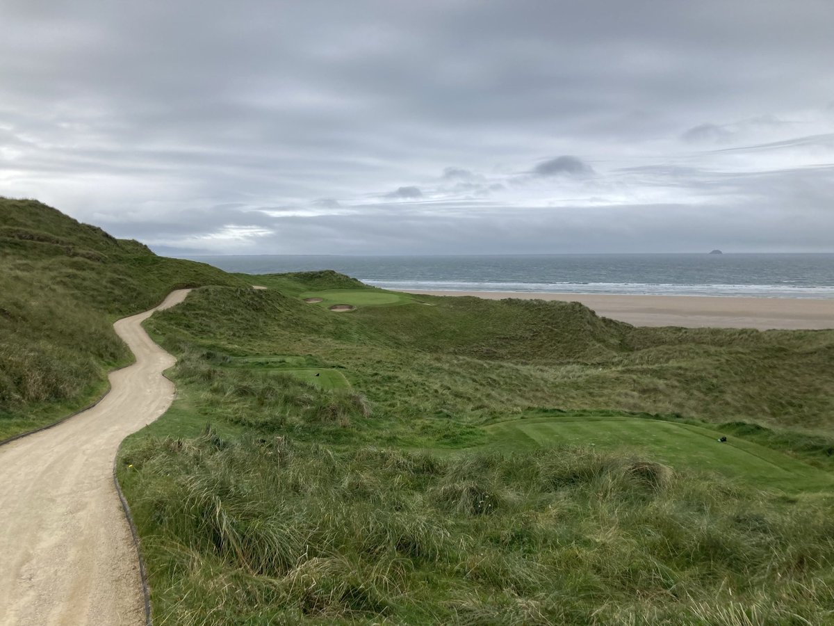 TWWight's tweet photo. @MattGinella @attproam @LahinchGolfClub @FairmontSprings @firepitstories 16th hole at Tralee - aka “shipwreck” https://t.co/ieF3gR0H0Q