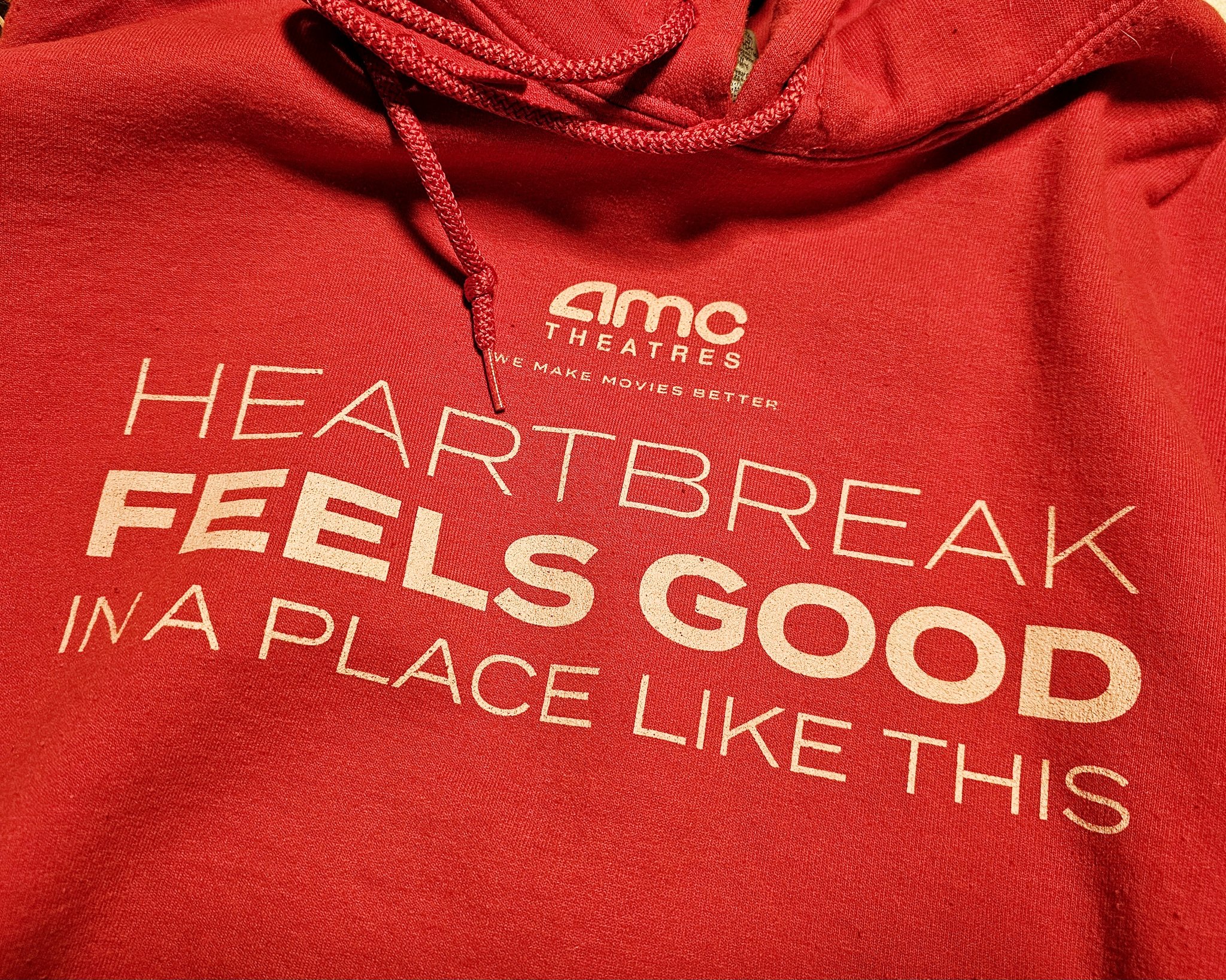 AMC Theatres Heartbreak Unisex Hoodie - Red