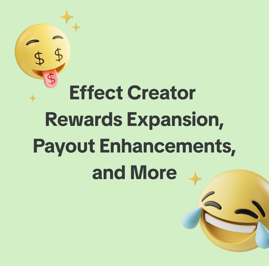 Today we’re thrilled to announce exciting new updates to Effect Creator Rewards, enhancing opportunities for existing members and expanding the program to more creators! For all the updates, check out effecthouse.tiktok.com/latest/news/ec…