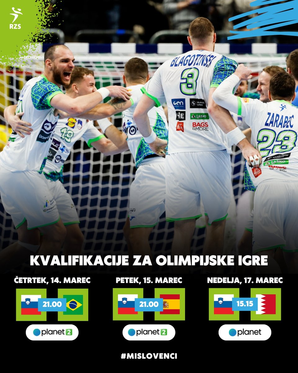 Od četrtka do nedelje bodo naši rokometaši lovili četrto vozovnico na olimpijske igre! Vse tekme iz Granollersa bo mogoče v živo spremljati na <a href="/PlanetTV/">Planet 18</a>.

#miSlovenci