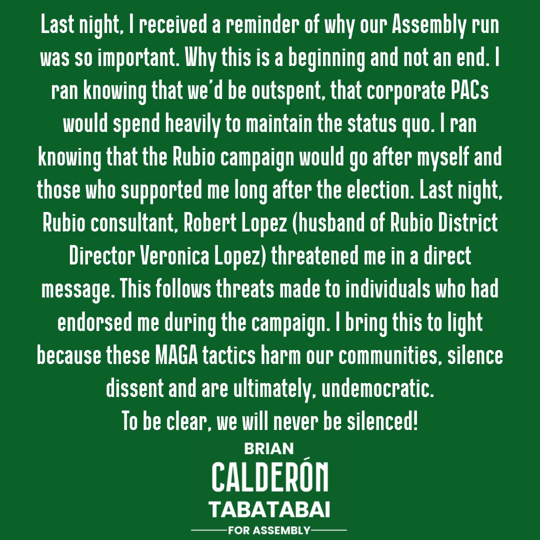 We will never be silenced.