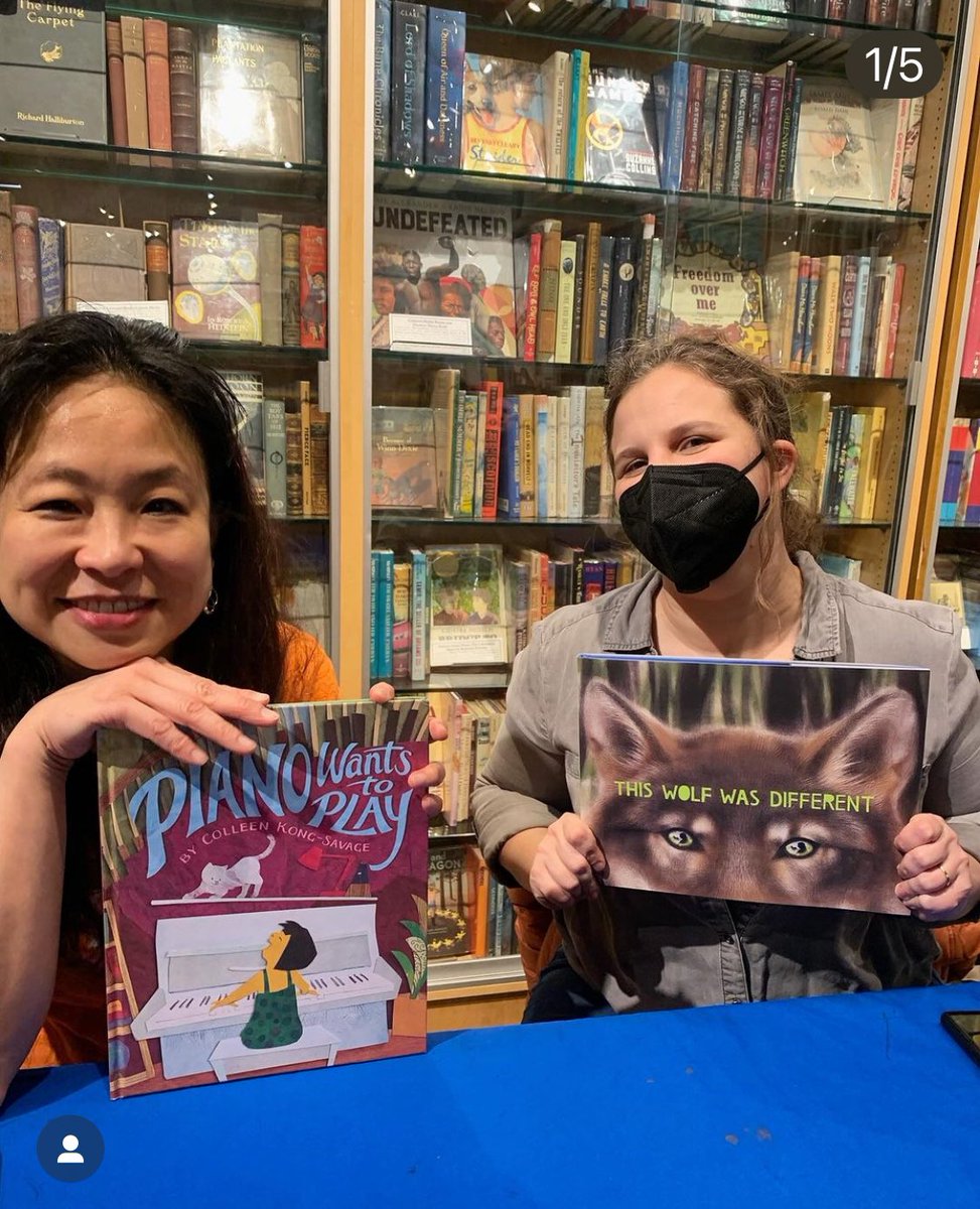 Thank you @BooksofWonder —oh fave indie kidlit store—for hosting a WONDERFUL double launch event for my author-illustrator debut PIANO WANTS TO PLAY and THIS WOLF WAS DIFFERENT by writer @paleopaws & illustrator @hansalyer . #picturebooks