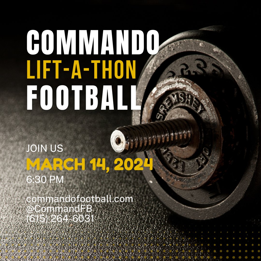 hhsqb-telethon.square.site  Lift-A-Thon on Thursday ... you still can donate to your favorite player!  Freshman begin at 5:30, Varsity at 6:30 in the Steven Chaussey Fieldhouse ... PayPal - commandoqbclub@gmail.com
Venmo - @commandoqbc 
#CommandoPride