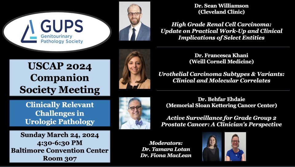 GUPS companion meeting at USCAP is almost here!