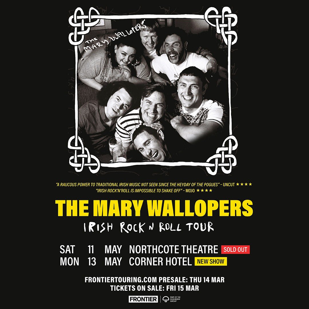Melbourne! We've added a new show for ye this May. Tickets on sale Friday 11am local time xoxo frntr.co/MaryWallopers2…