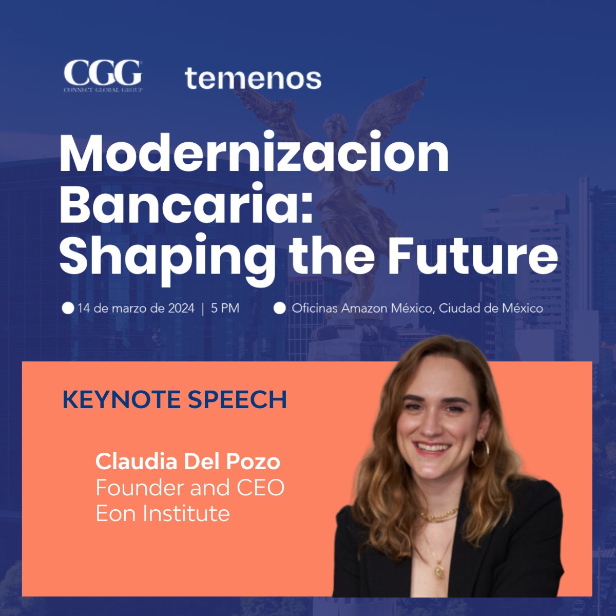 EonInstitute's tweet image. ¿Listos y listas? 😯 Nos vemos mañana en el foro de @ConnectGlobalG y @Temenos sobre modernización #bancaria, con el #keynotespeech de nuestra Fundadora y CEO.

Conoce más connectglobalgroup.com/modernizacion-…

#fintech #openbanking #finanzas #sectorbancario