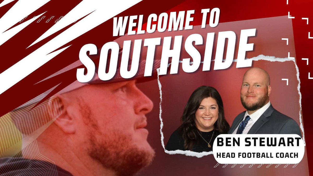 Southside Panthers (@panthersofsshs) on Twitter photo Itβs official!!!! Coach Ben Stewart will take over as the Head Football coach at Southside. His first official day at Southside will be Monday, March 18. 
Help us welcome Coach Ben Stewart to the Southside family!! Itβs official!!!! Coach Ben Stewart will take over as the Head Football coach at Southside. His first official day at Southside will be Monday, March 18. 
Help us welcome Coach Ben Stewart to the Southside family!!
