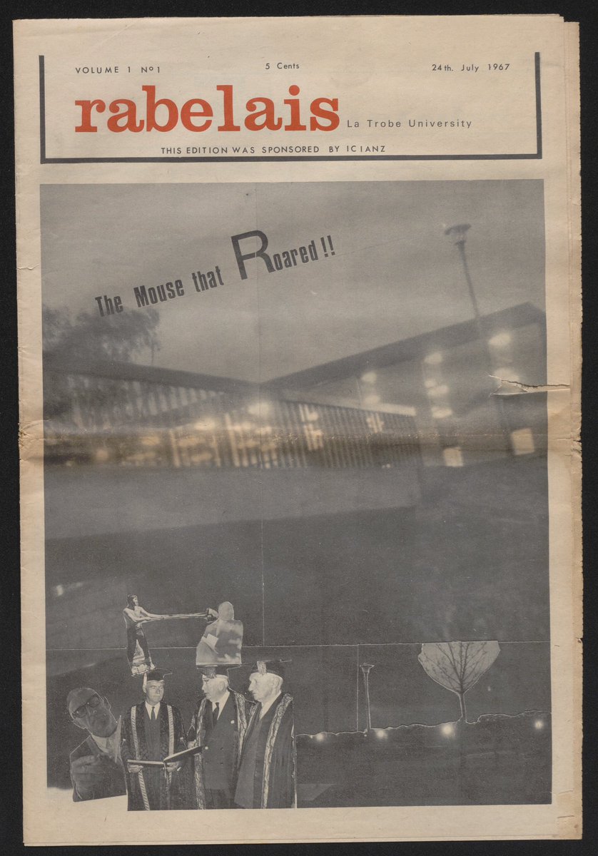 StuartKells's tweet image. Rabelais display @LTUlibrary @latrobe #studentmagazine
latrobe.edu.au/news/announcem…