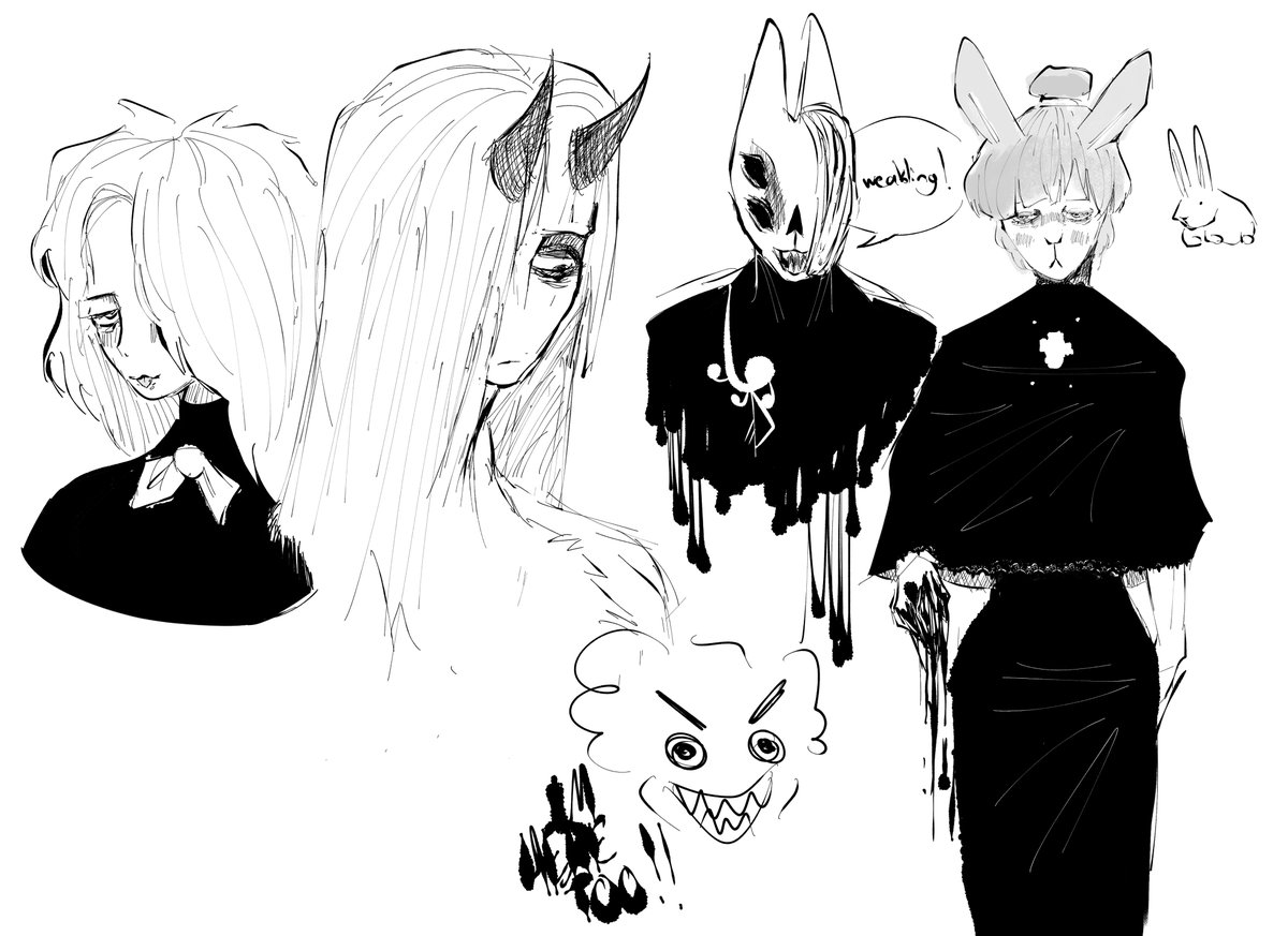 character sketches ("Party" on the left belongs to <a href="/Crocoboyo/">SolarDaily</a>, also <a href="/RblxTrex/">Trex</a> is on the bottom lol)