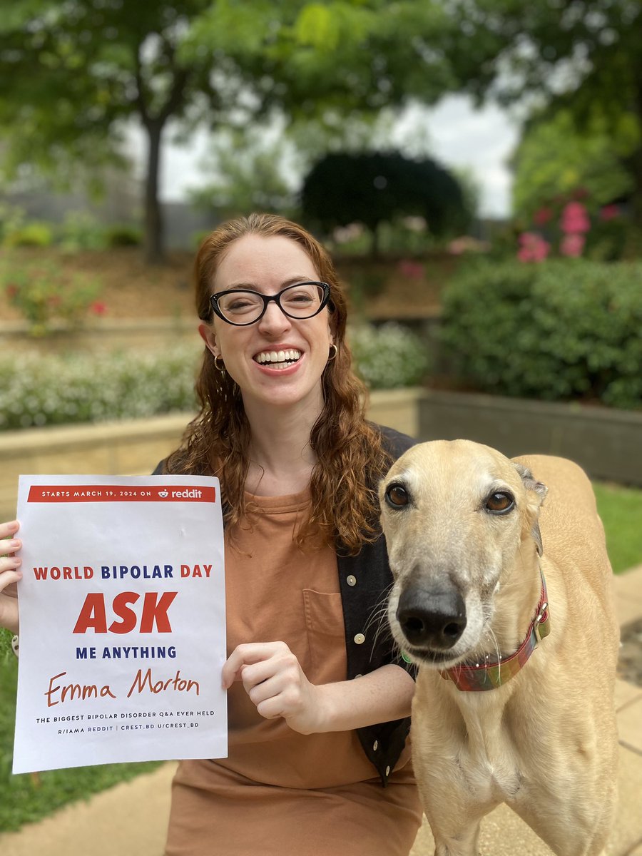 I’m so excited to be joining the @CREST_BD #Worldbipolarday Reddit “Ask me anything” for another year. Such a highlight of my community engagement as I get to answer your❓ on bipolar disorder and ways to live well. This year the AMA will be on March 19th so mark your calendars!