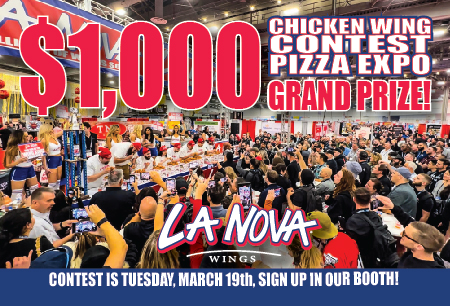 joeylanova's tweet image. One week from today! 
Want to win $1000? Join our chicken wing eating contest at the International Pizza Expo on Tuesday March 19th. Booth number 2657. Sign up in our booth on Tuesday morning.
🍗🍗🍗
#lanova #lanovawings #pizza #chickenwings #buffalowings #pizzaexpo #wingcontest