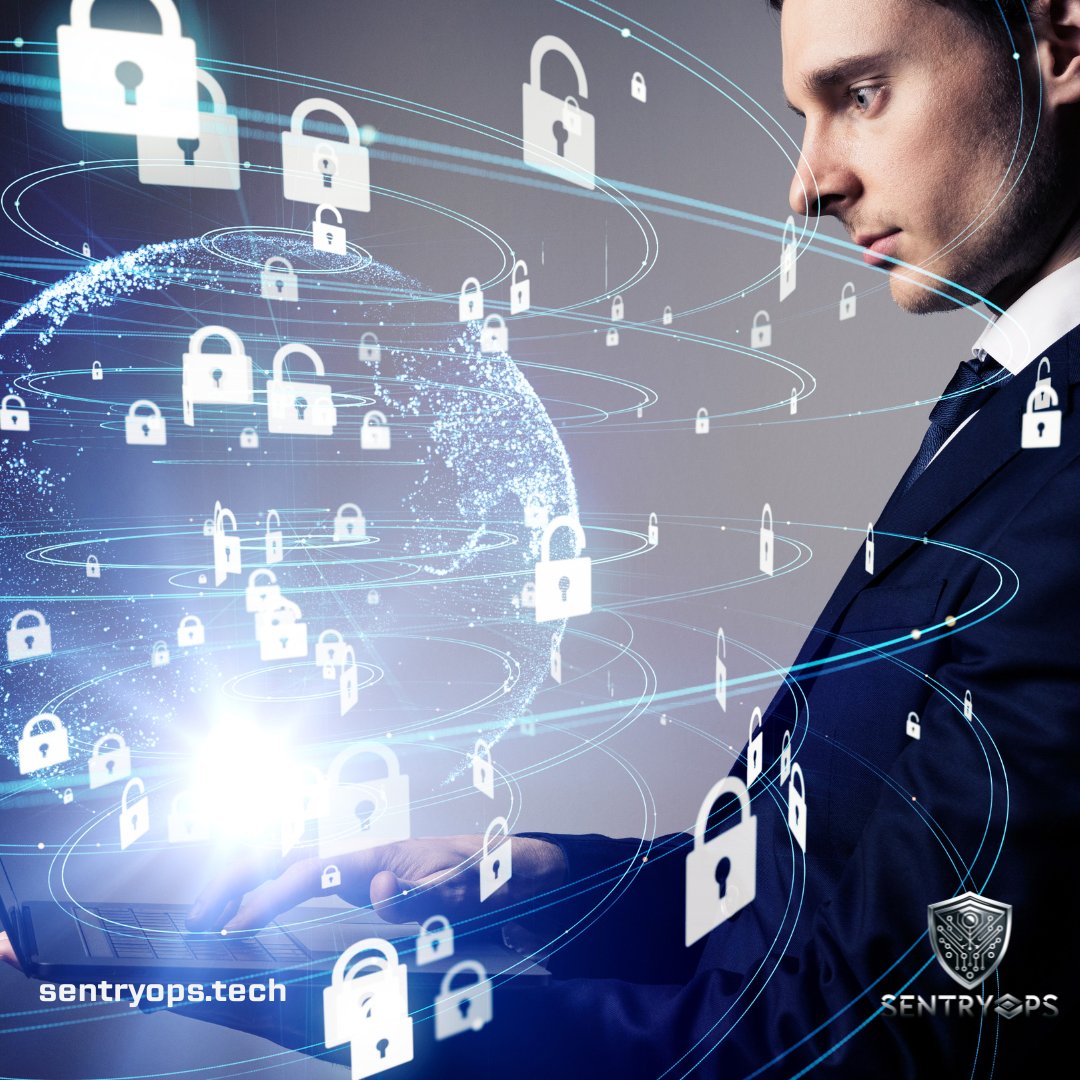 SentryOpsTech's tweet image. In today’s relentless cyber threat landscape, surviving isn’t enough. With #SentryOps, thrive with security solutions that ensure your digital assets are safe and sound. #DigitalAge #CorporateSecurity