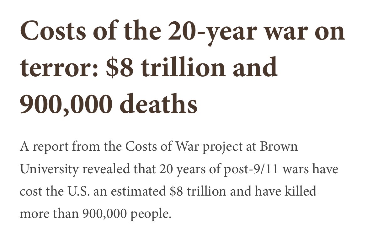 Israel and the US are clearly itching for a war, so let me remind everyone that we could've spent trillions of dollars prioritizing scientific research and ecological sustainability instead of bombing the Middle East, but liberals were too weak & Islamophobic to counter the right