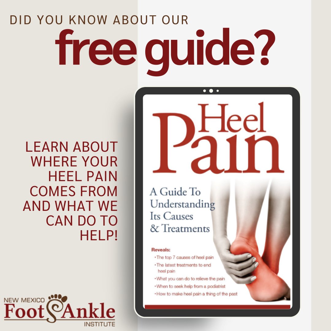 Does it get any better than free? Check it out!

nmfootandankle.com/reports/free-h…

#heelpain #free #freeguide #freebook #footpain #anklepain #bestpodiatrists #health #painrelief #podiatryclinic #dpm #podiatry #podiatrist #newmexico #newmexicodoctor  #NewMexicoFootAndAnkleInstitute #NMFAI