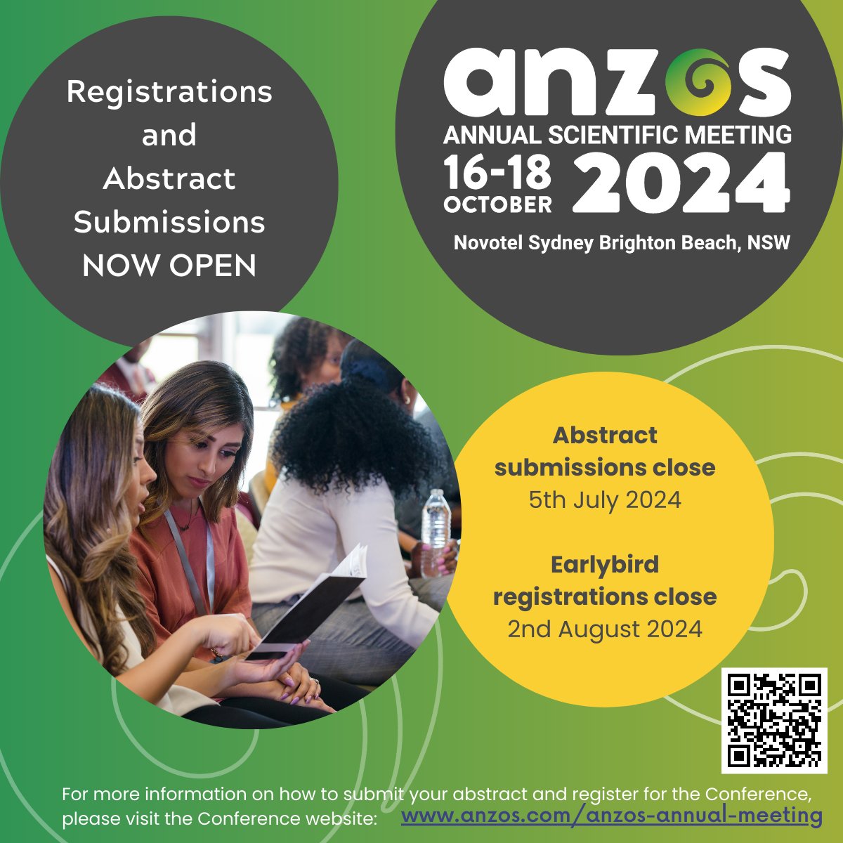📢Registration and abstract submissions are now OPEN 👉 #ANZOS2024 Annual Scientific Meeting! Don't miss this chance to hear from brilliant speakers, engage with colleagues, and dive into the latest in #ObesityResearch. Join us for an unforgettable meeting! #LetsTalkAboutObesity