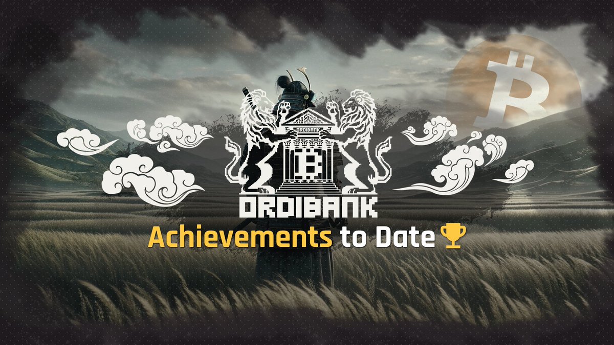 It's been just over 36 hours since $ORBK's TGE 🏛 Let's review what Ordibank has accomplished to date! ☑️ $ORBK numbers ☑️ Partners ☑️ Product progress and more... Time to explore 🧵 1|5