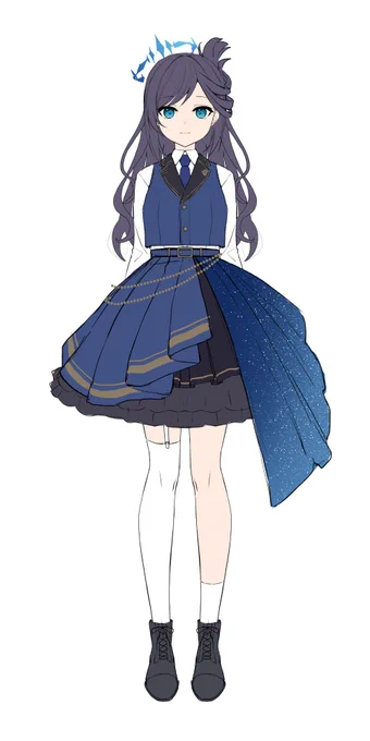 Live2Dの練習用にラフを描いてそのままの立ち絵供養 