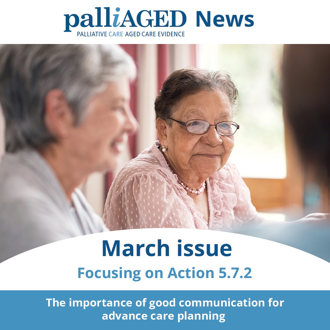 Did you miss our newsletter? In the latest issue, we focus on the importance of good communication (#Action 5.7.2 of the #AgedCareStandards) for #AdvanceCarePlanning. Packed with information, tips and resources to help you with #ACP.

Read March issue ➡️ ow.ly/z8Kl50QRPa5