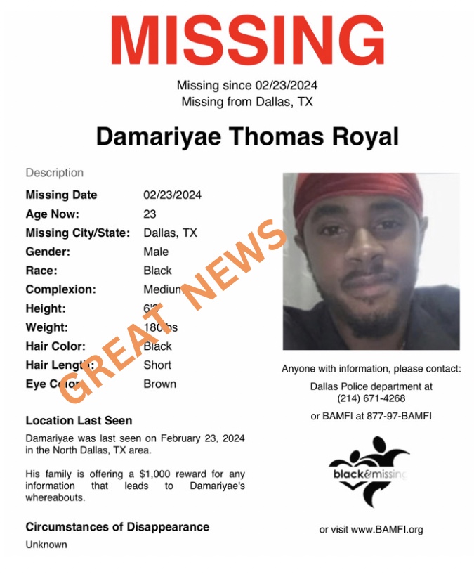 Blk & Missing FDN tweet media