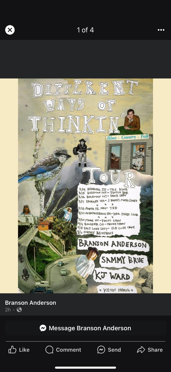 Catch these guys on tour soon, if you can! #rexburg #bozeman #spokane #SantaFe #Albuquerque #moab #boulder #saltlake #ogden #folkmusic #blues #countrymusic <a href="/branson_a_music/">Branson Anderson</a> @SammyBrue 
<a href="/KjWardmusic/">Kj Ward</a>