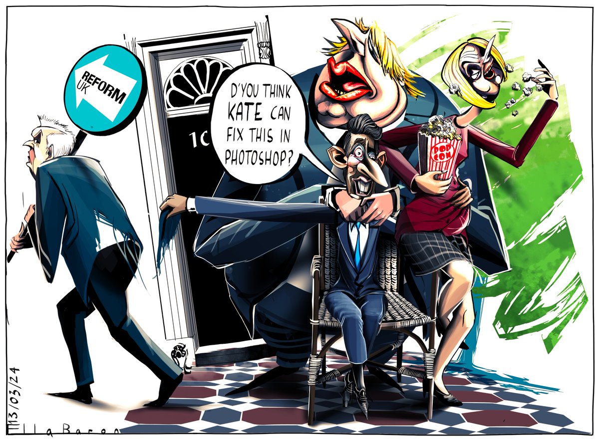 Wednesday's @thetimes cartoon #ReformUK #LeeAnderson #RishiSunak #LizTruss #BorisJohnson #KateMiddleton #katespiracy thetimes.co.uk/article/ella-b…
