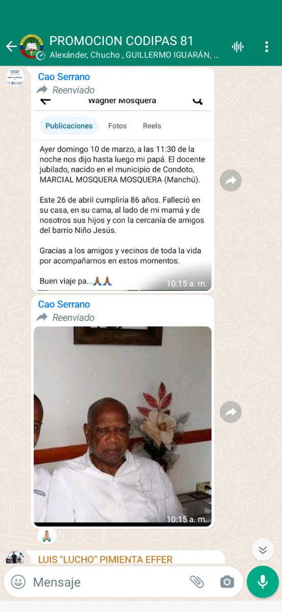 RosasJasai's tweet image. WAGNER MOSQUERA, MAMÁ Y FLIA, @GobChoco  ⤵️

SENTIDO HOMENAJE DE 1️⃣ DISCÍPULO, COLEGIO DE LA DIVINA PASTORA #CODIPAS @AlcaldiaRcha @LAGUAJIRAGOB , PEDRO ARTETA BONIVENTO 🅰️  1️⃣ GRAN MAESTRO, EL CHOCOANO MARCIAL MOSQUERA MOSQUERA...

                   🙏🌹 QEPD 🌹🙏

🔜 #ALAIRE
