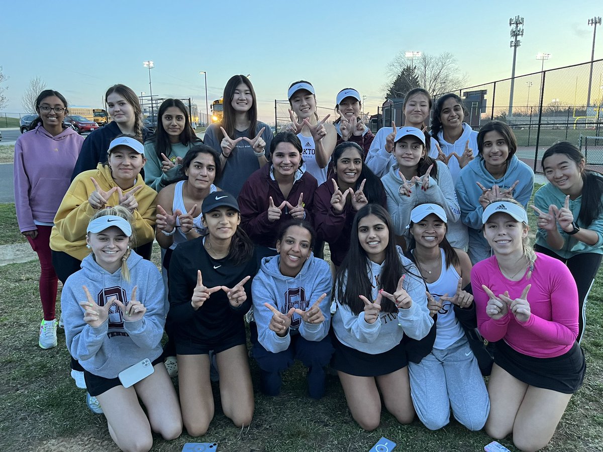 Congratulations on Oakton Girls Tennis win over TJ in preseason scrimmage 7-2! #GoLadyCougars