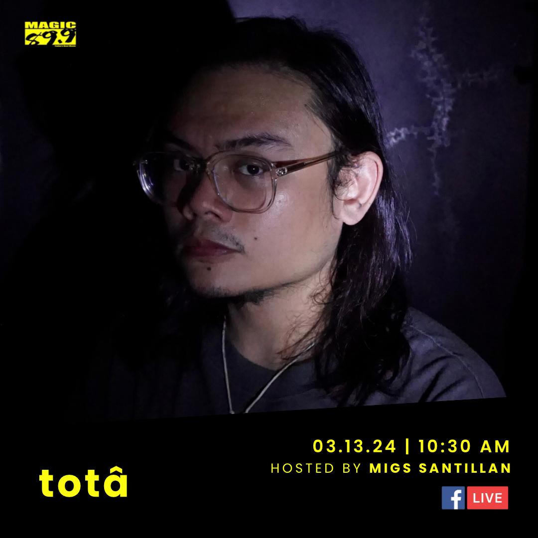 #AmplifiedLive @OffTheRecordPH singer-songwriter totâ goes live on @Magic899 with DJ Migs Santillan to talk about his latest single 'Sct. Rallos' at 10:30AM today! Don't miss it!⚡️ #AmplifiedPH #tota #OffTheRecordPh