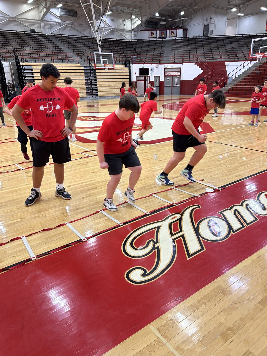 CoachBettag's tweet photo. Final day of our 2024 S&amp;C Camp!
Huge thank you to our Director of S&amp;C @Coach_Kraemer and football OC @CoachChaka78 for running the show! 
Thank you to the handful of assistant football coaches and football players who showed up to help our future Cardinals get better! https://t.co/3Y6sxwwZXm